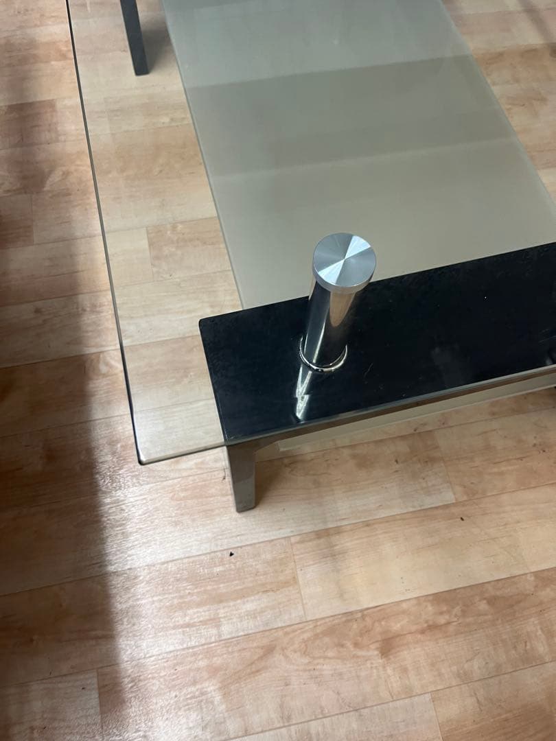 ガラステーブル　センターテーブル　ローテーブル　引き取り可　テーブル
