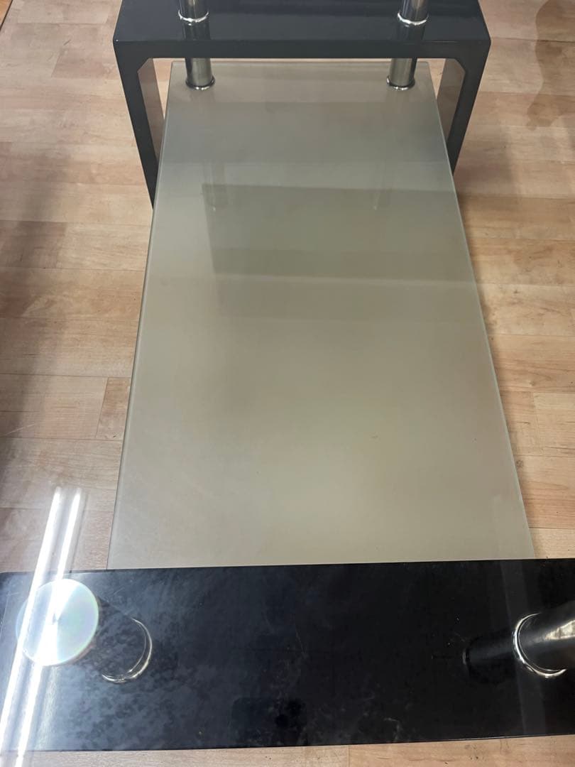 ガラステーブル　センターテーブル　ローテーブル　引き取り可　テーブル