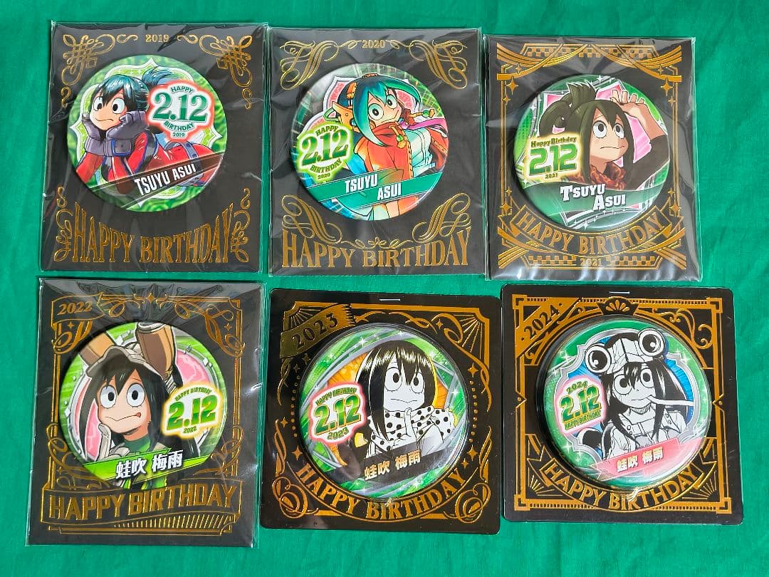 僕のヒーローアカデミア バースデイ缶バッジ 名場面ジオラマフィギュア 蛙吹梅雨