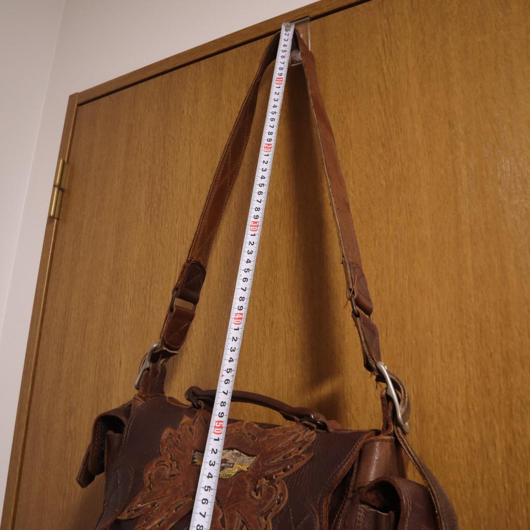ヒロさんさん専用　希少　元ハーレー職人手作りショルダーバック
