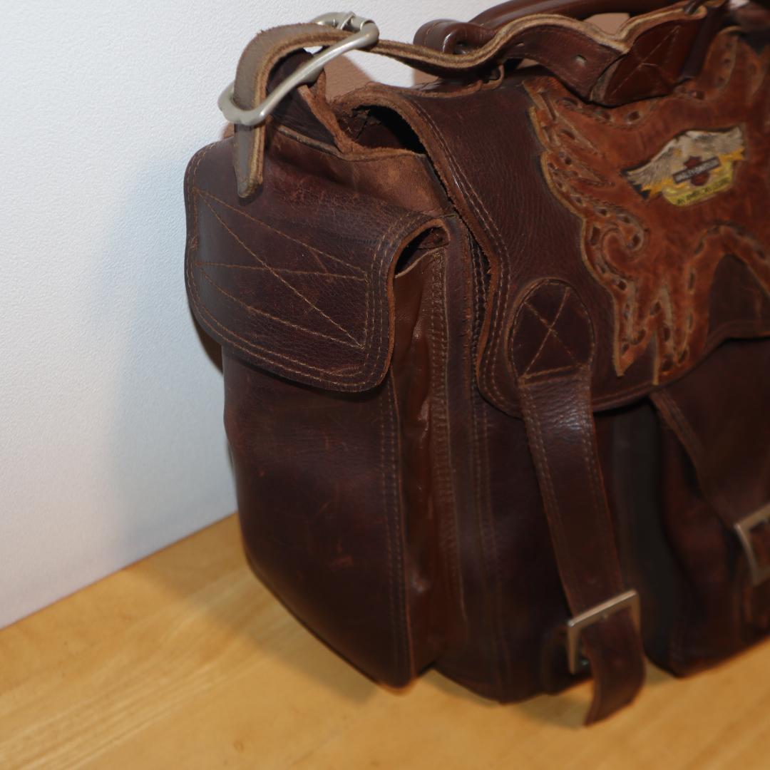 ヒロさんさん専用　希少　元ハーレー職人手作りショルダーバック