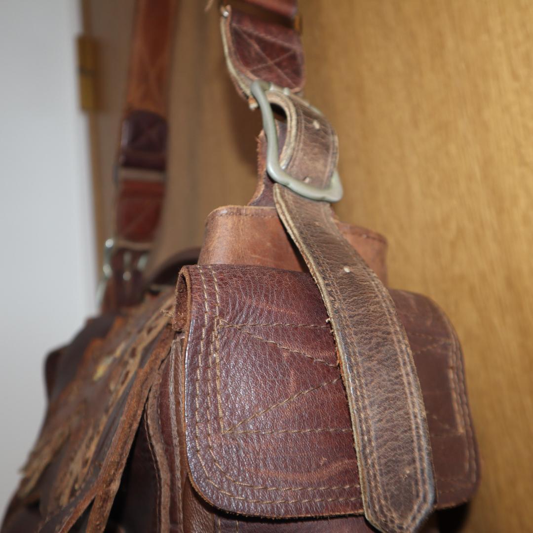 ヒロさんさん専用　希少　元ハーレー職人手作りショルダーバック