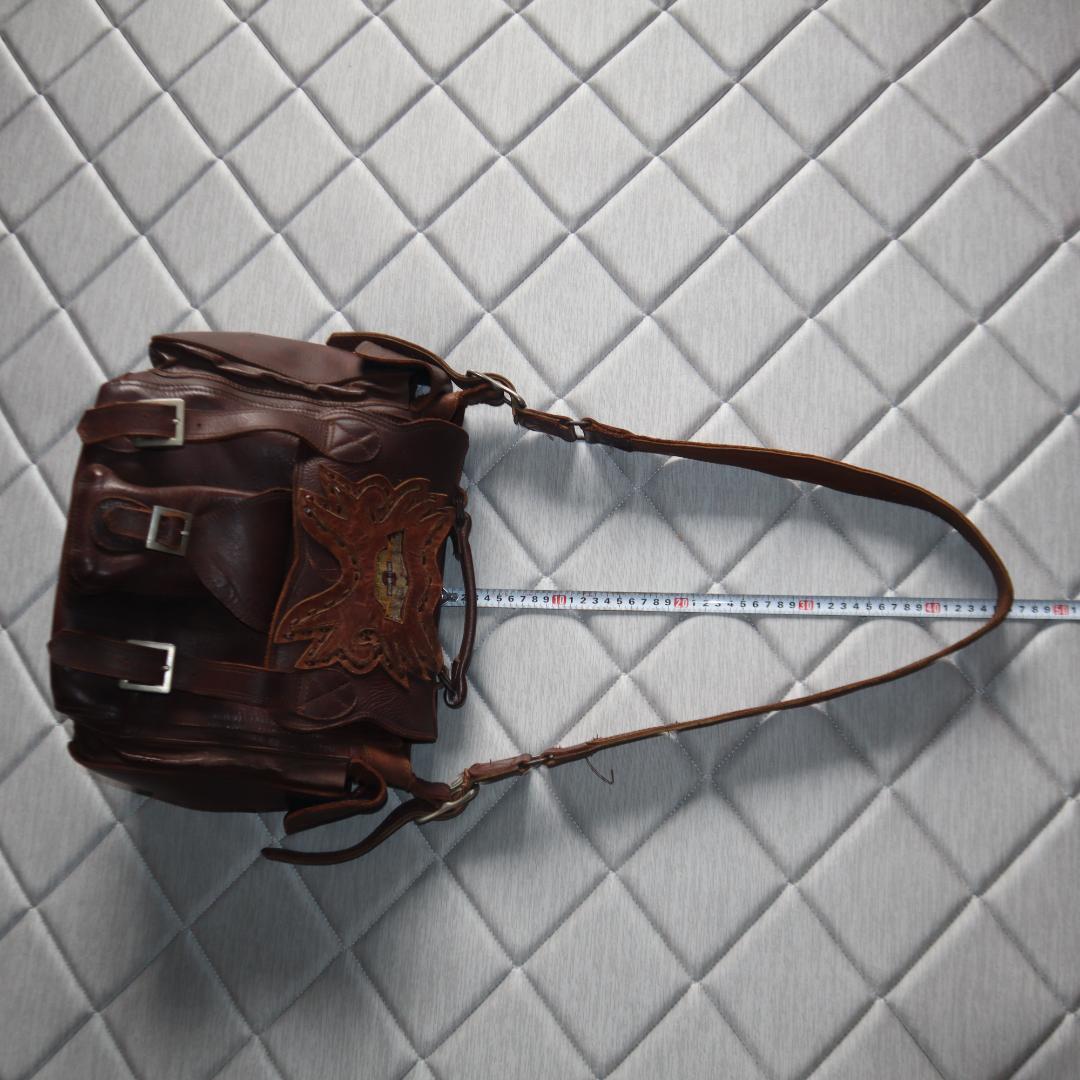 ヒロさんさん専用　希少　元ハーレー職人手作りショルダーバック