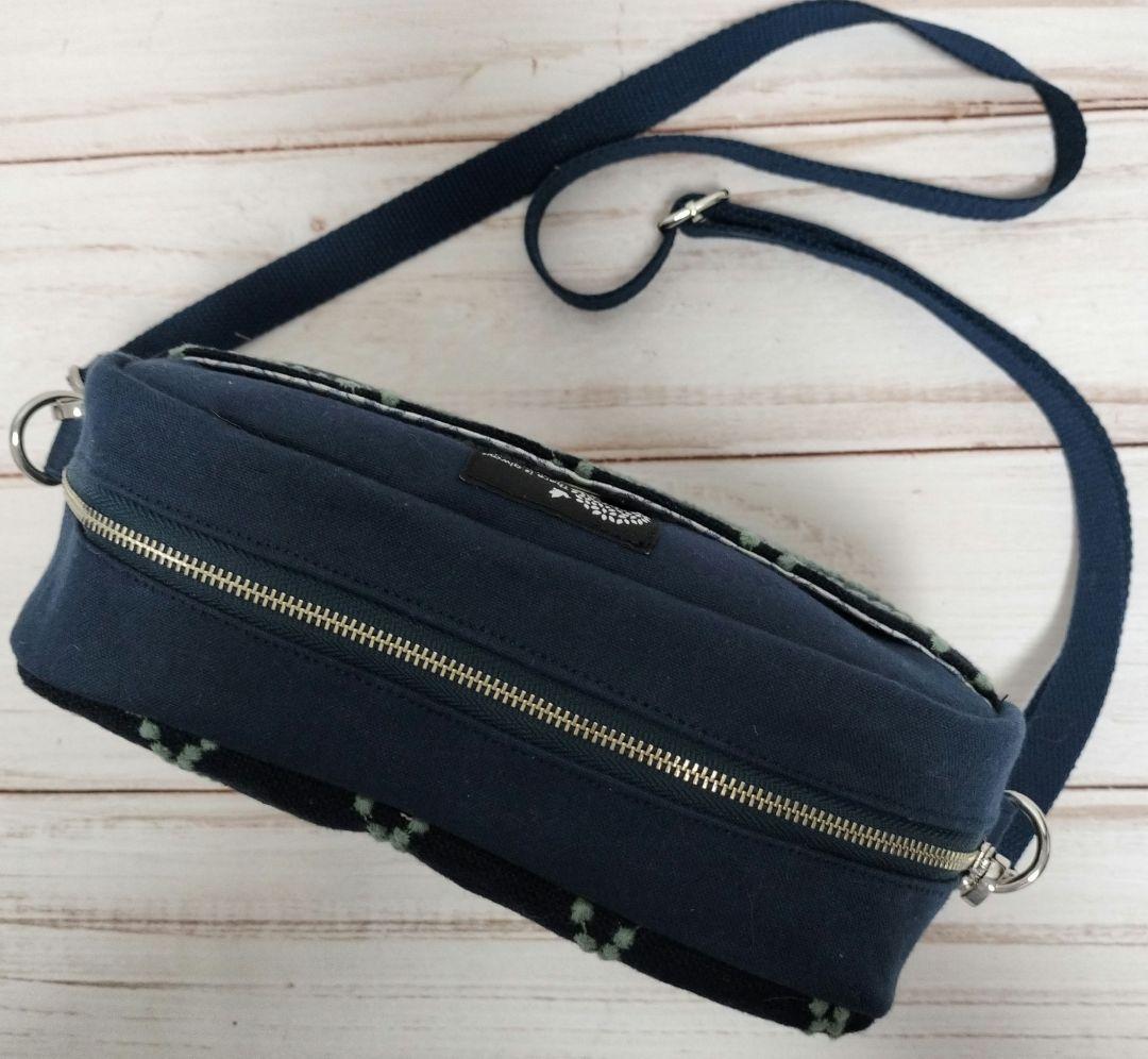 ミナペルホネン　ハンドメイド　レクタングルショルダーバッグ　タンバリン