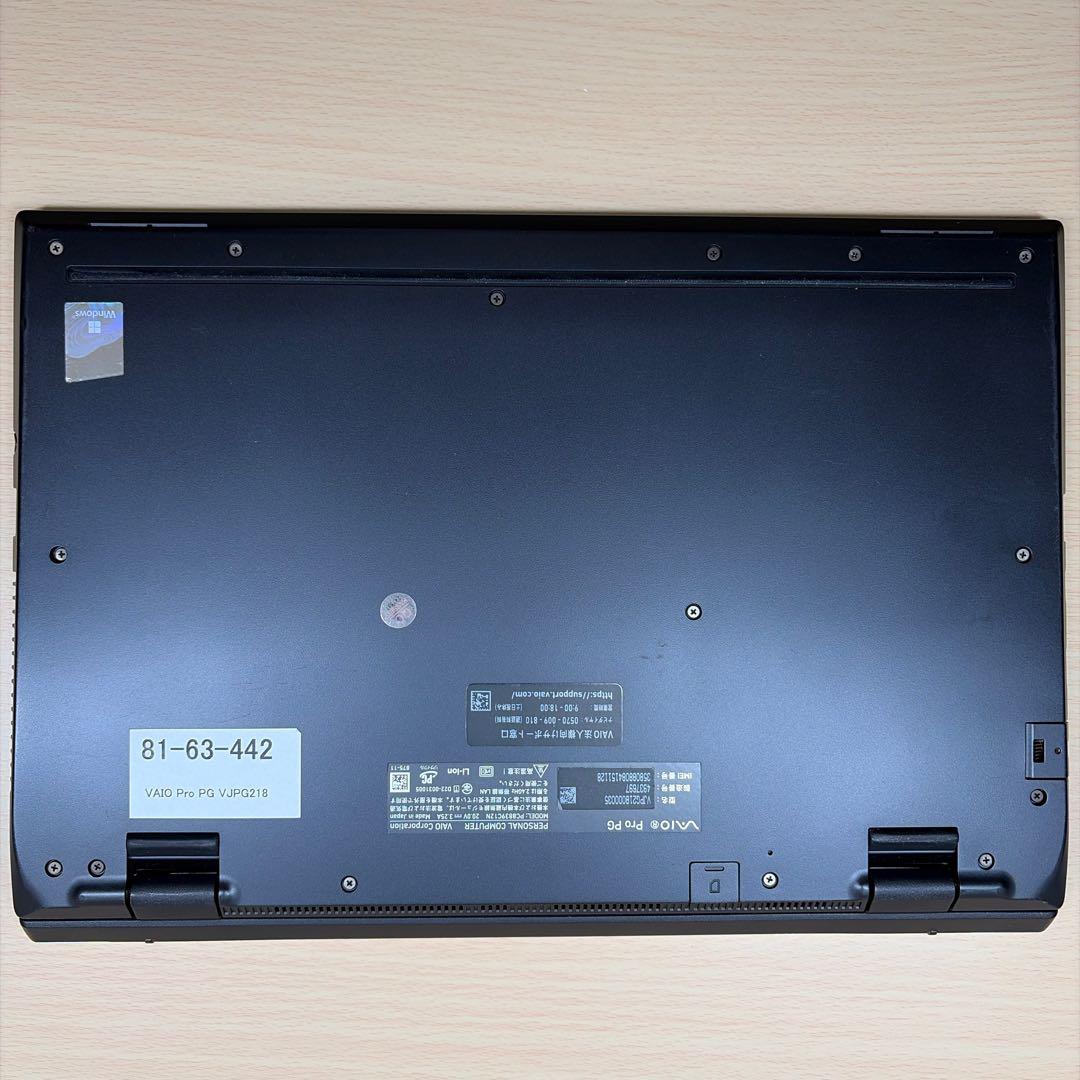 VAIO Pro PG i5-1235U 8GB SSD256 LTE対応