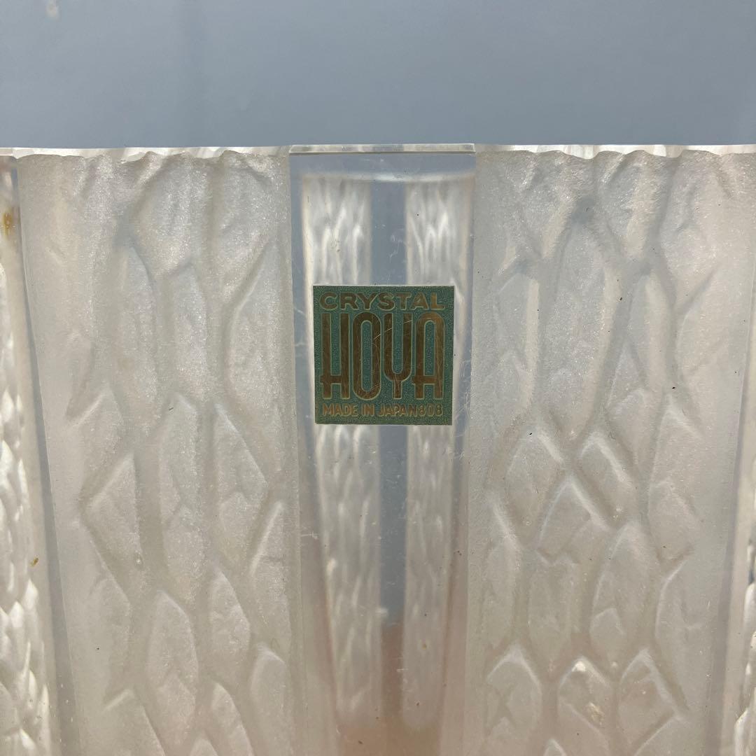 D-壁 HOYA CRYSTAL ホヤ クリスタル 花瓶 フラワーベース
