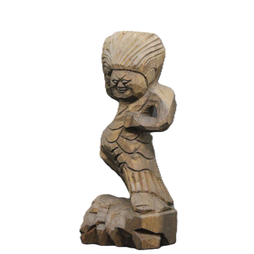 蔵王権現 （16cm zg6721）仏像 円空仏 摸刻 木彫