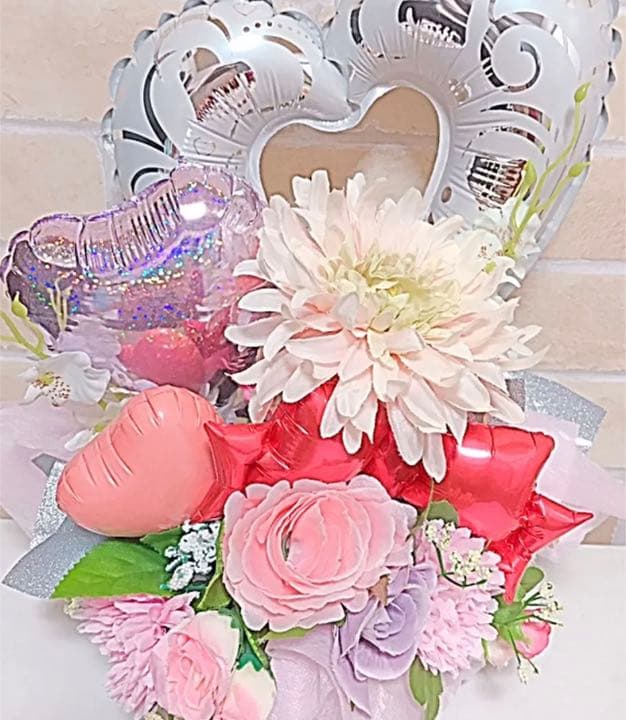 オムツケーキ　おむつケーキ　出産祝い　ベビーギフト　バルーンアート　還暦