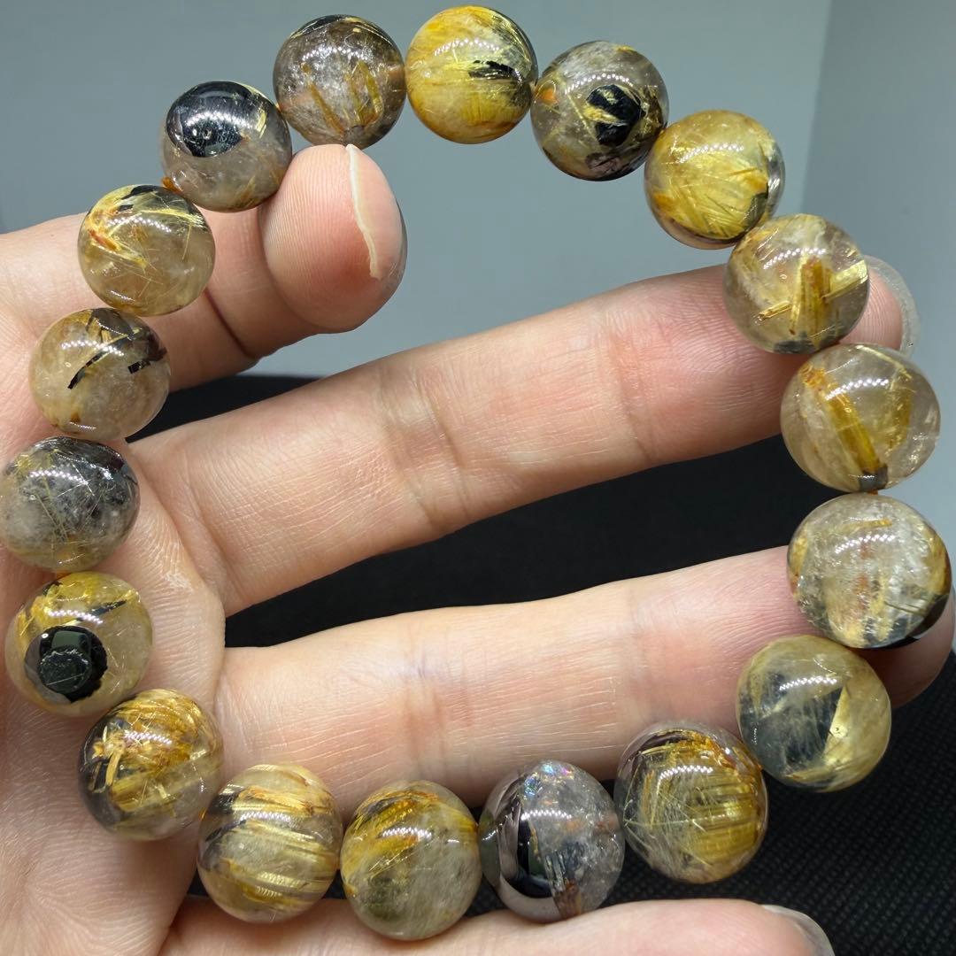 ◯z1477 太陽放射 ゴールド タイチン ルチル クォーツ 154 天然石◯