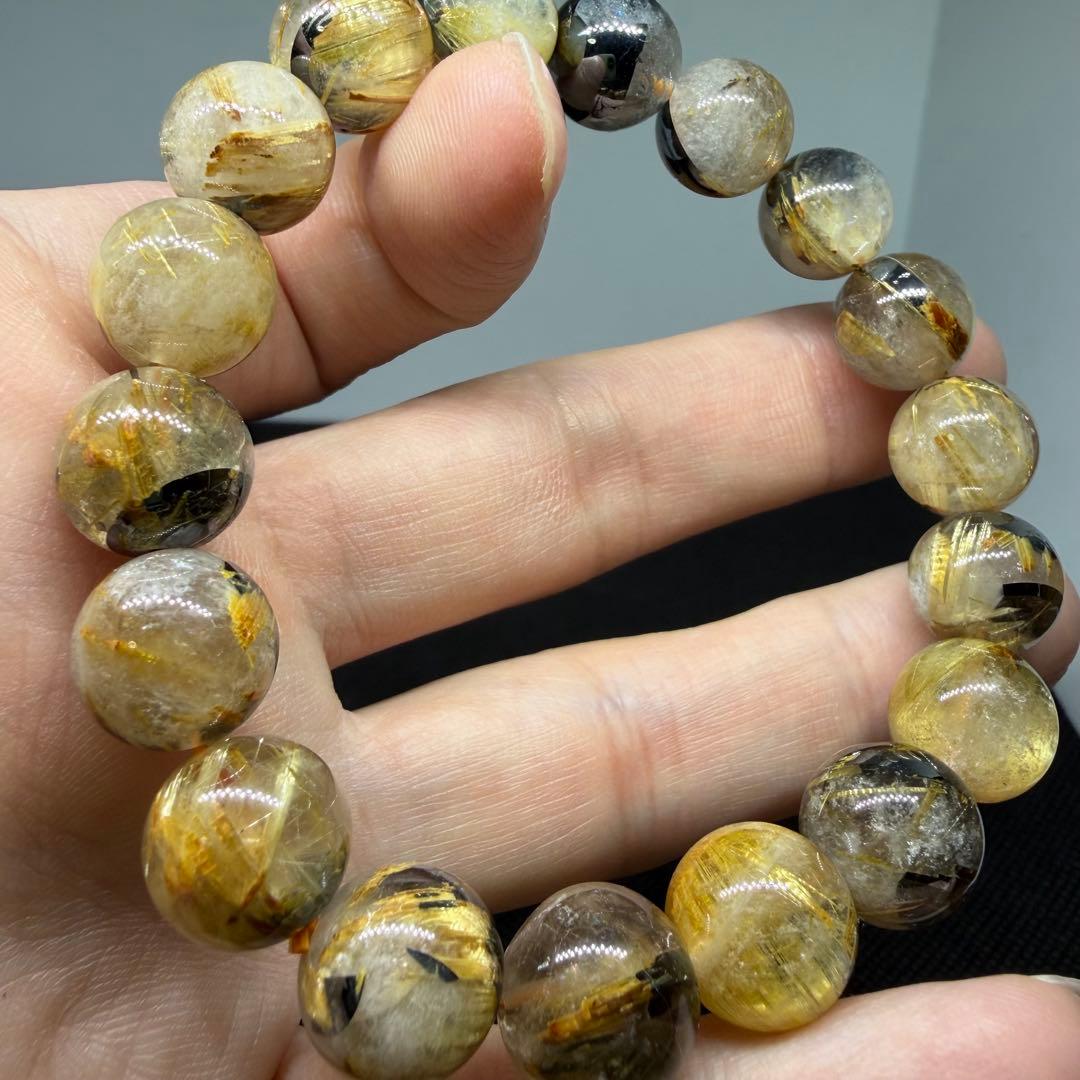 ◯z1477 太陽放射 ゴールド タイチン ルチル クォーツ 154 天然石◯