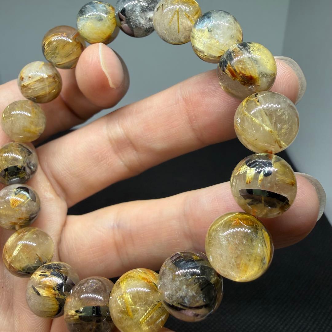 ◯z1477 太陽放射 ゴールド タイチン ルチル クォーツ 154 天然石◯