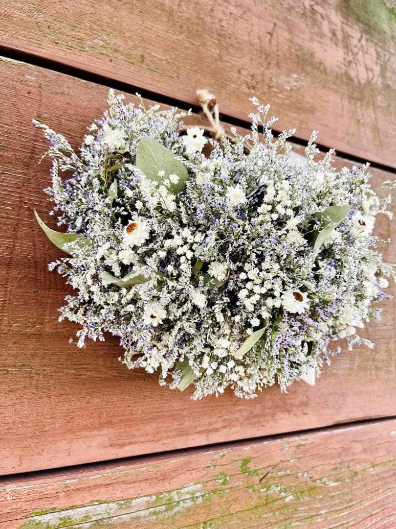 リース　ドライフラワー　ドライフラワーリース　スワッグ　かすみ草