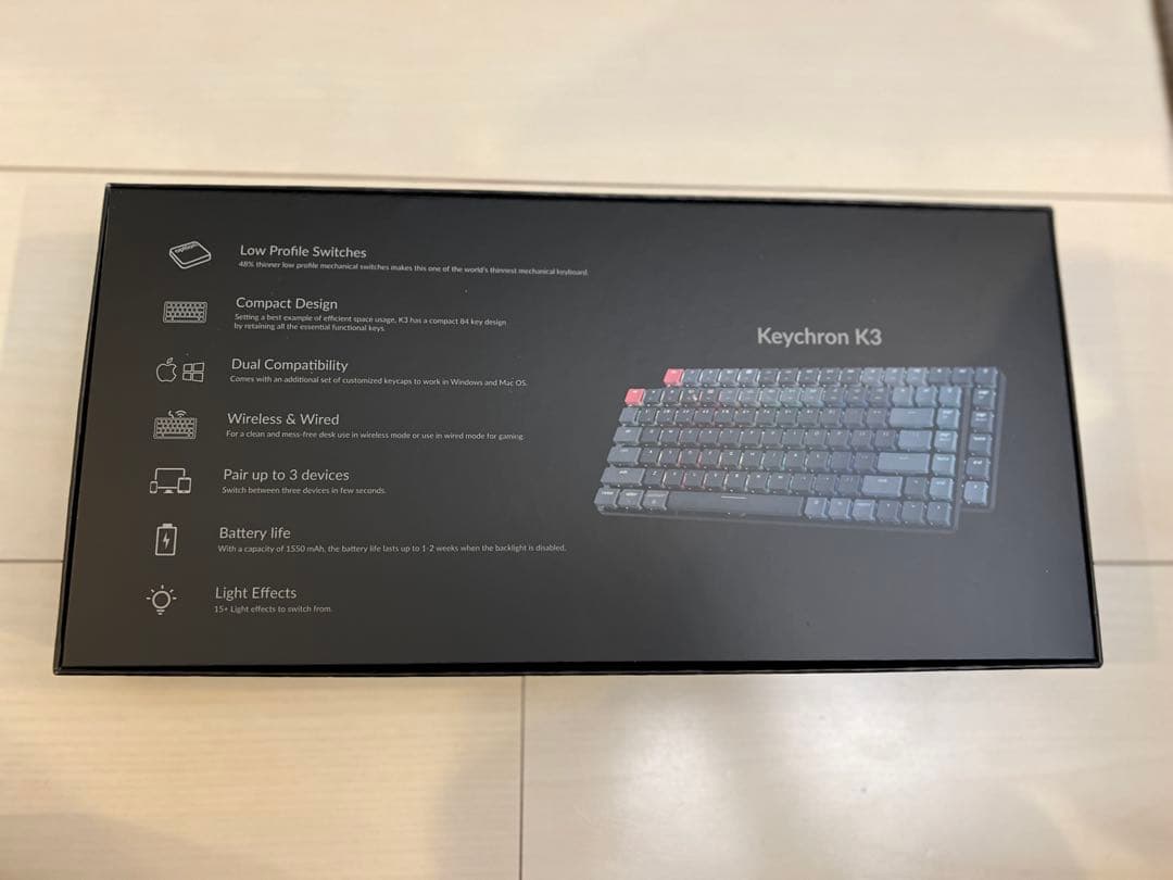 Keychron K3 ダークグレー メカニカルキーボード