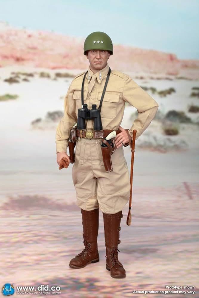 1/6DID・DAMTOYSパットン将軍エングローブ入コルトSAA&M27