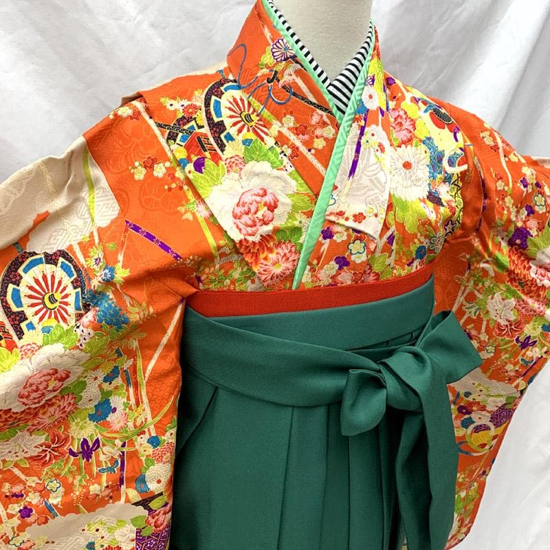 501aj68■ハーフ成人式 十三参り 女児 アンティーク着物■状態良好