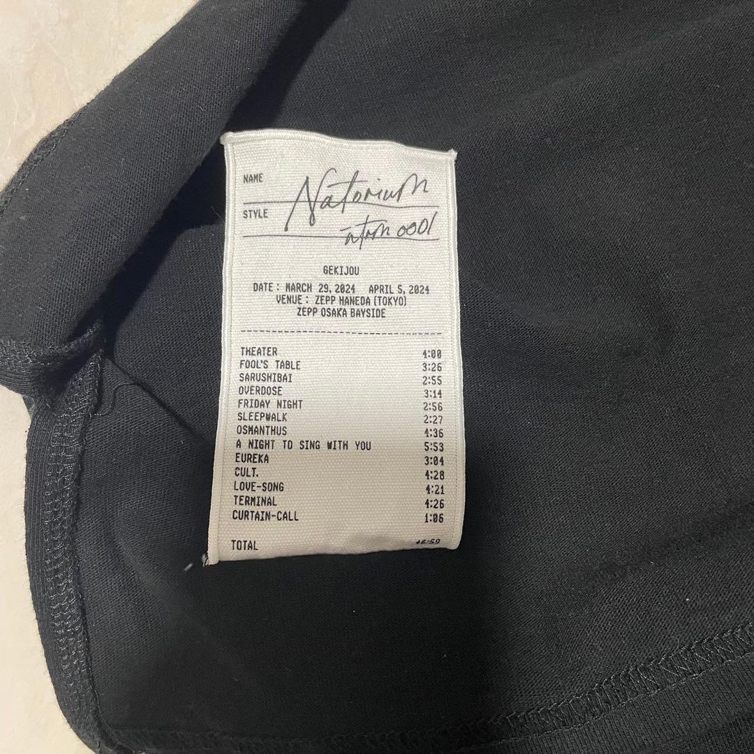 なとり natori 劇場 Sleepwalk Tシャツ 黒 XL