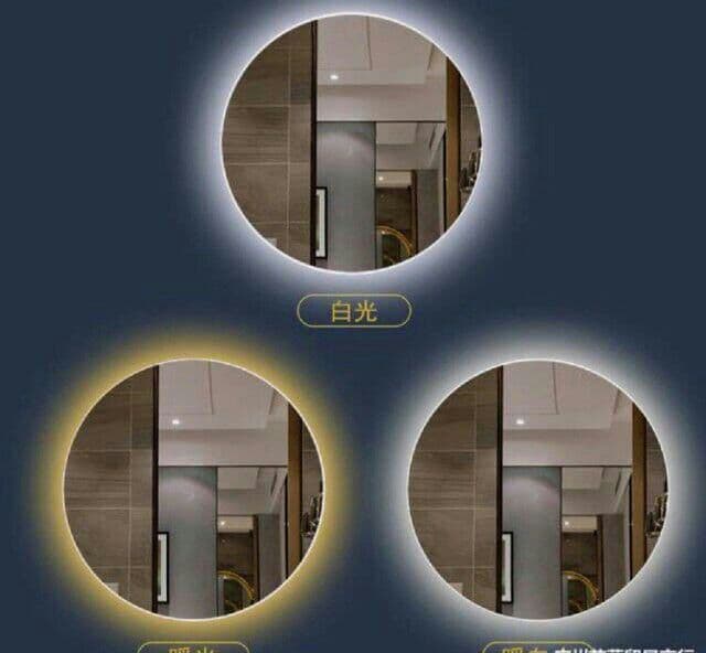 LED 丸 ホテル ミラー (丸型60cm) ミラー ライト付き おしゃれ 1