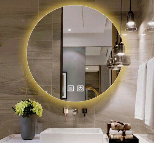 LED 丸 ホテル ミラー (丸型60cm) ミラー ライト付き おしゃれ 1