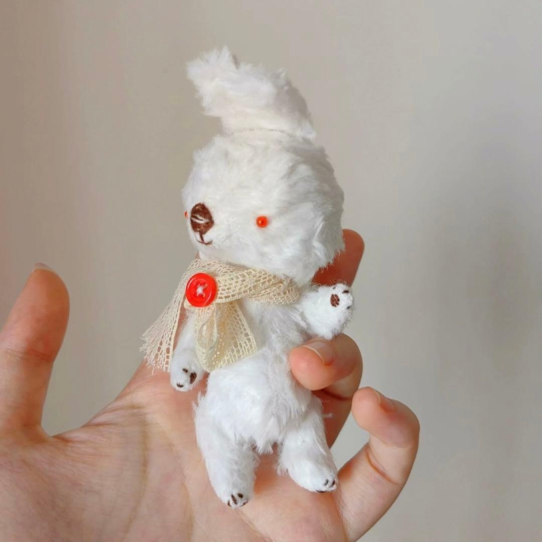 冒険好きな白兎ちゃん アーティストベア 海外作家様 ハンドメイド ぬいぐるみ