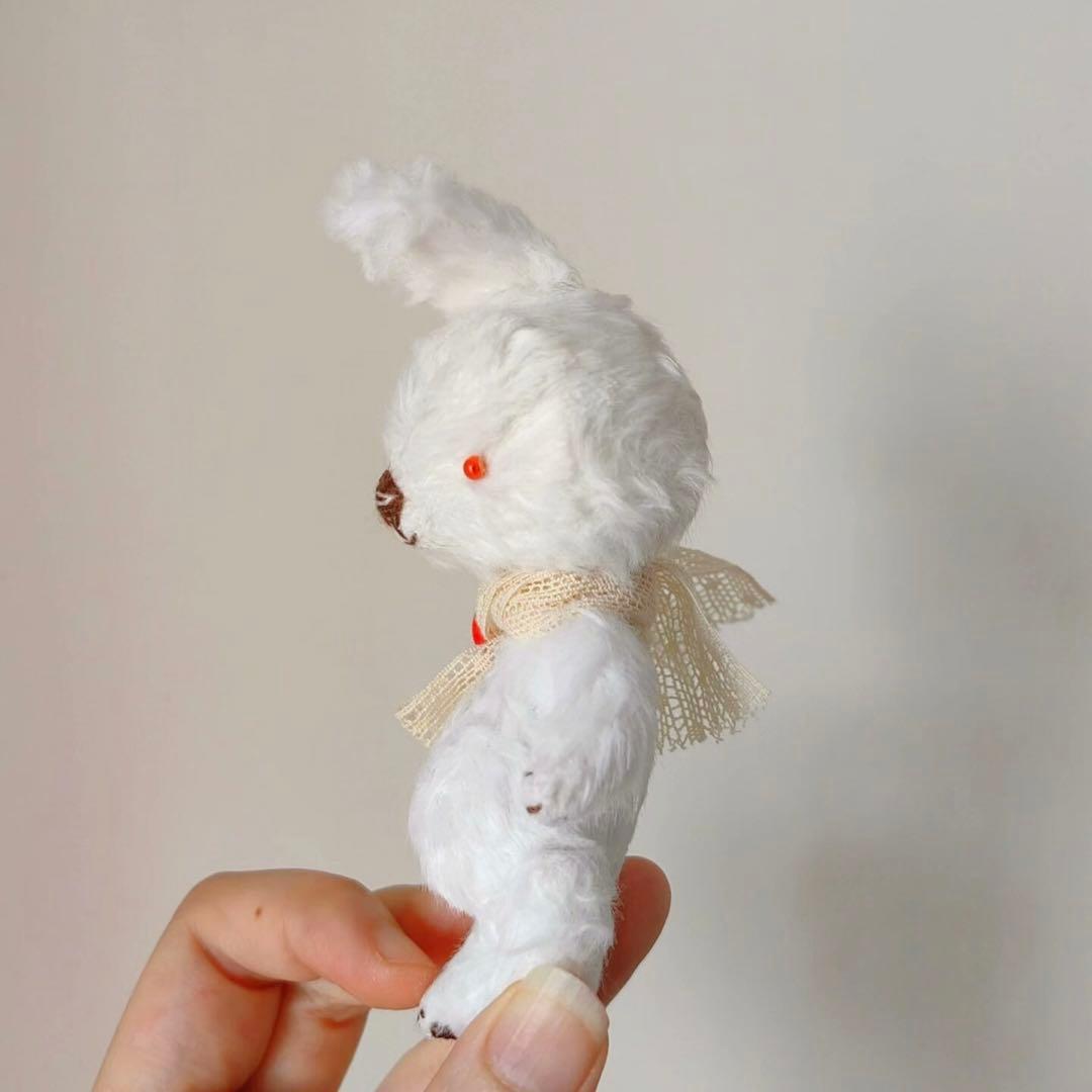 冒険好きな白兎ちゃん アーティストベア 海外作家様 ハンドメイド ぬいぐるみ