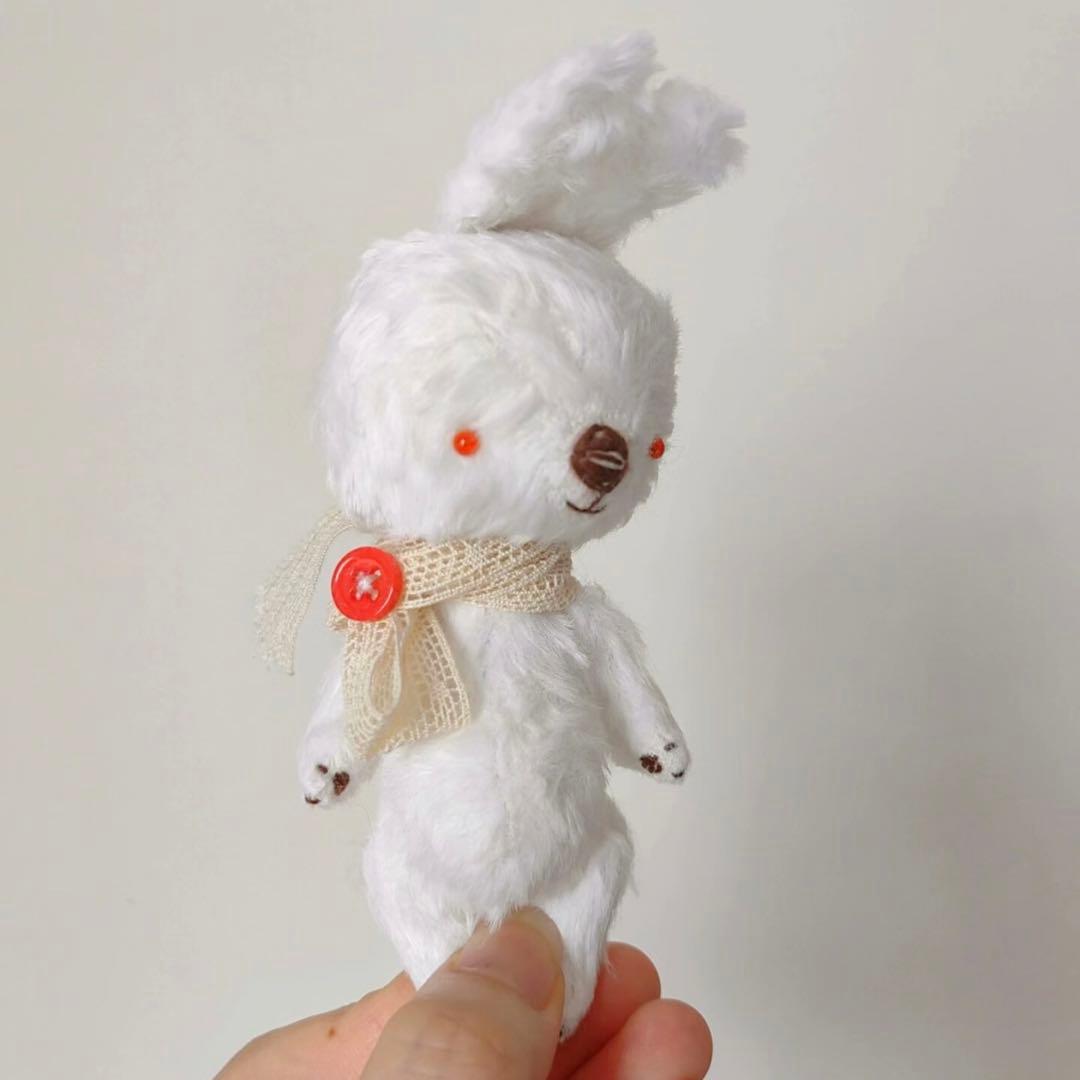 冒険好きな白兎ちゃん アーティストベア 海外作家様 ハンドメイド ぬいぐるみ