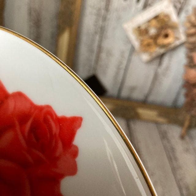 50sヴィンテージ*オールドノリタケ*古い 飾り皿*井上武 画伯*薔薇 プレート