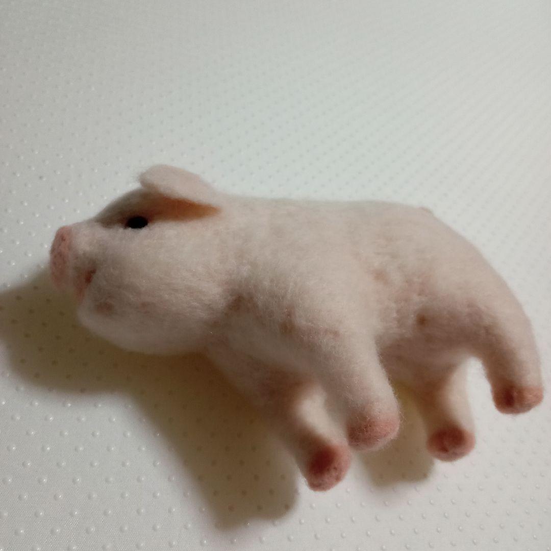 羊毛フェルト コブタ 仔豚 子豚 ぶた ブタ 作家作品