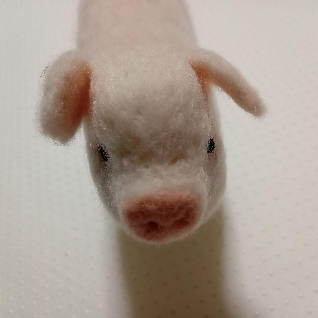 羊毛フェルト コブタ 仔豚 子豚 ぶた ブタ 作家作品