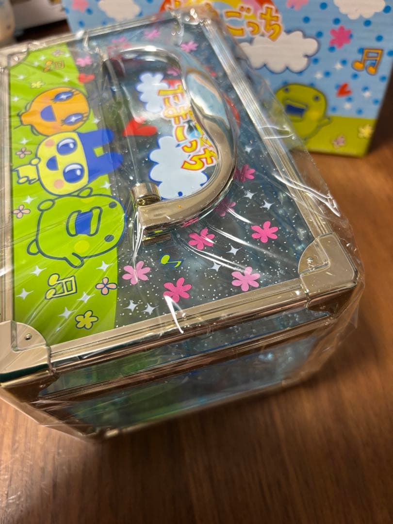 たまごっち　バニティケース　ブルー　平成レトロ　まめっち　めめっち　くちぱっち