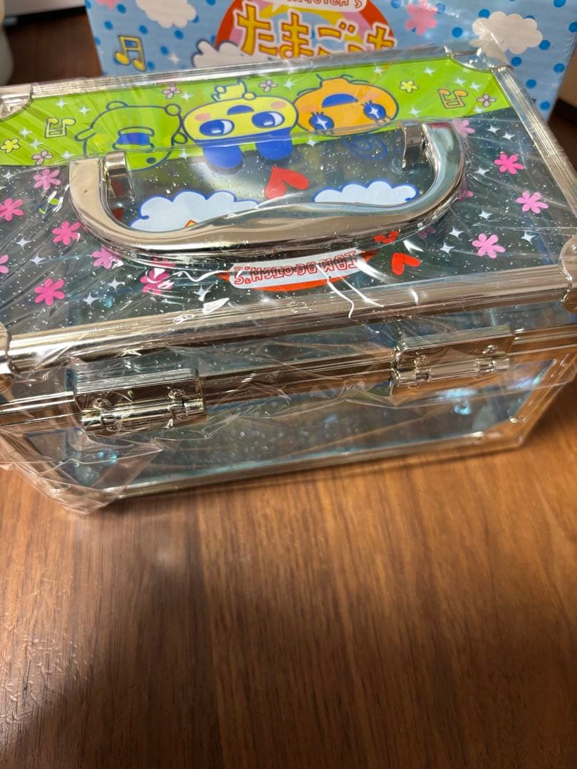 たまごっち　バニティケース　ブルー　平成レトロ　まめっち　めめっち　くちぱっち