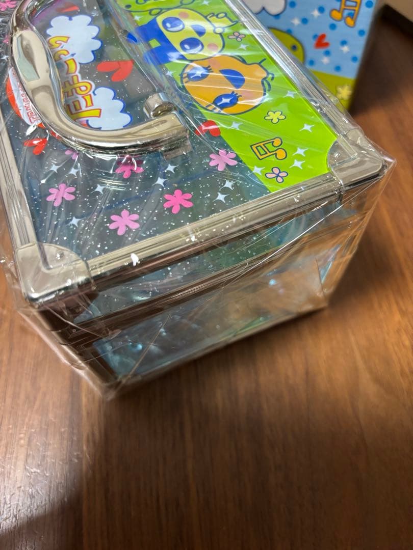 たまごっち　バニティケース　ブルー　平成レトロ　まめっち　めめっち　くちぱっち