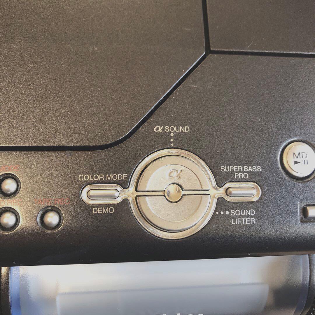 Victorビクター　Clavia CDMDラジカセポータブルシステム　稼働品