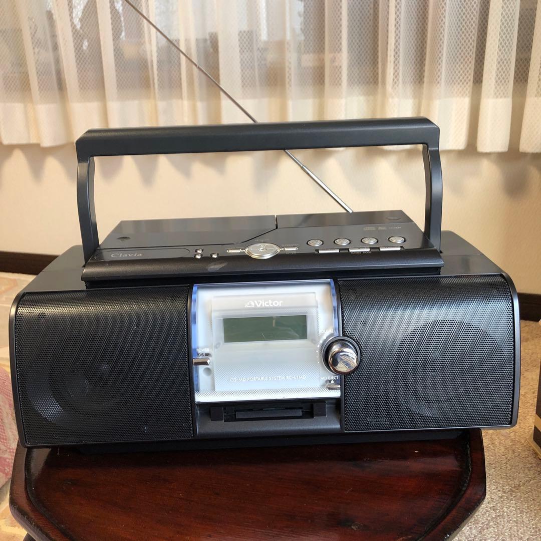 Victorビクター　Clavia CDMDラジカセポータブルシステム　稼働品