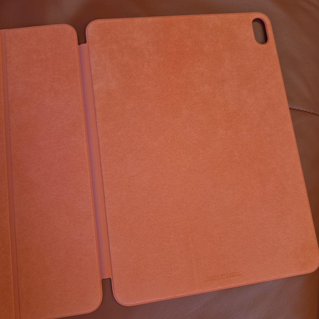オレンジ シリコン iPadAir(第５世代)ケース Appleロゴ入り