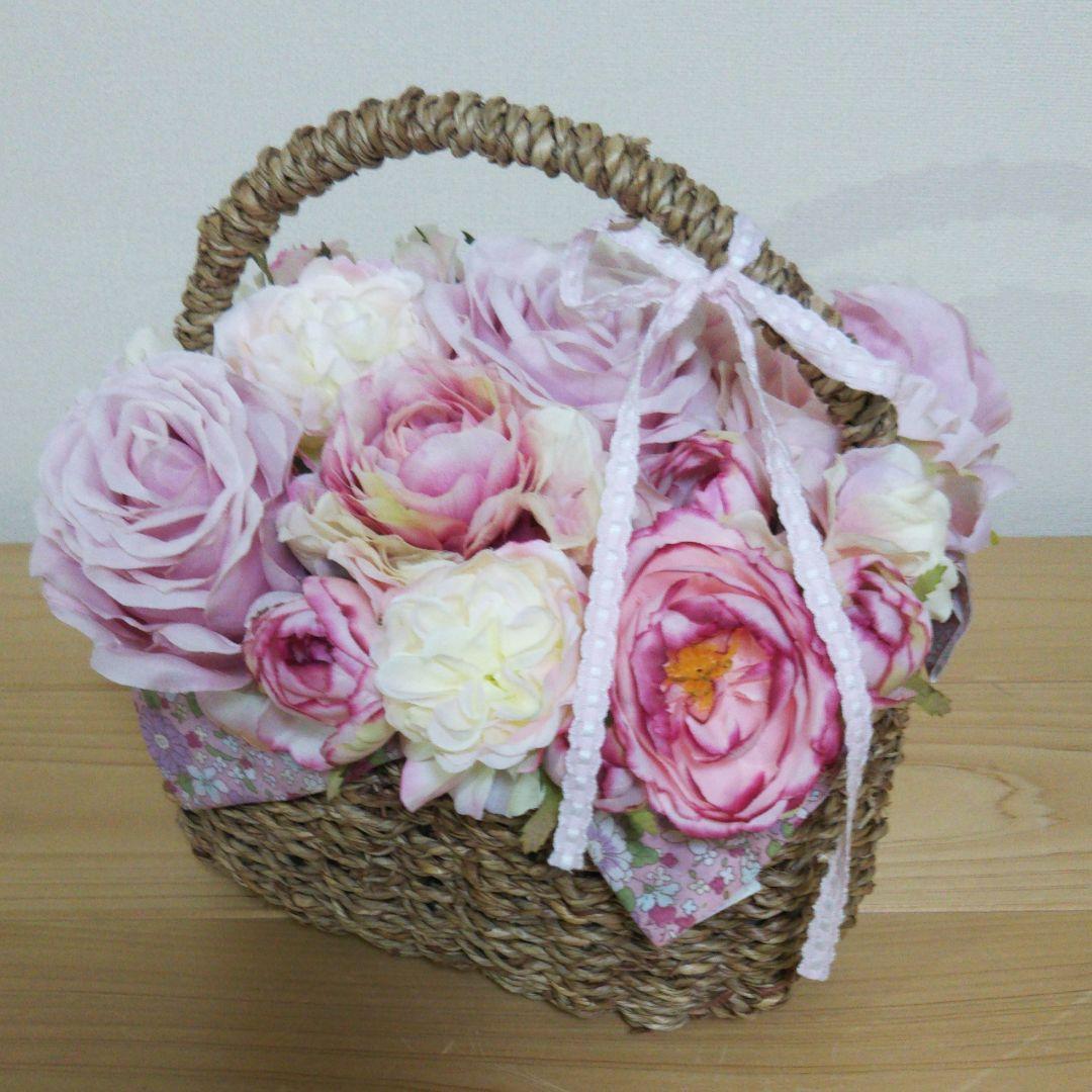 花篭アレンジ（アートフラワー）