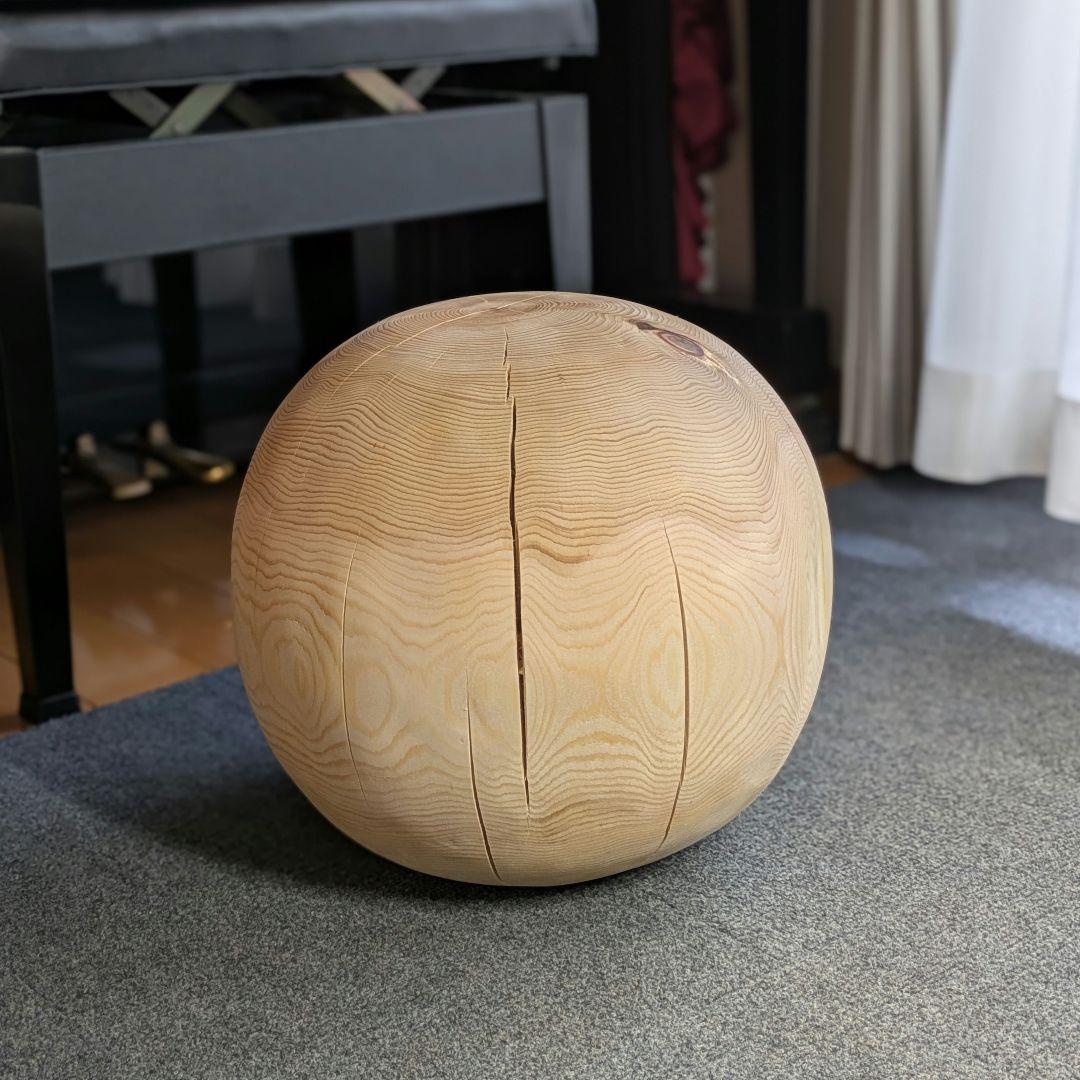 mato　　天然ヒバ　丸型　切り株　丸太　高さ約32㎝