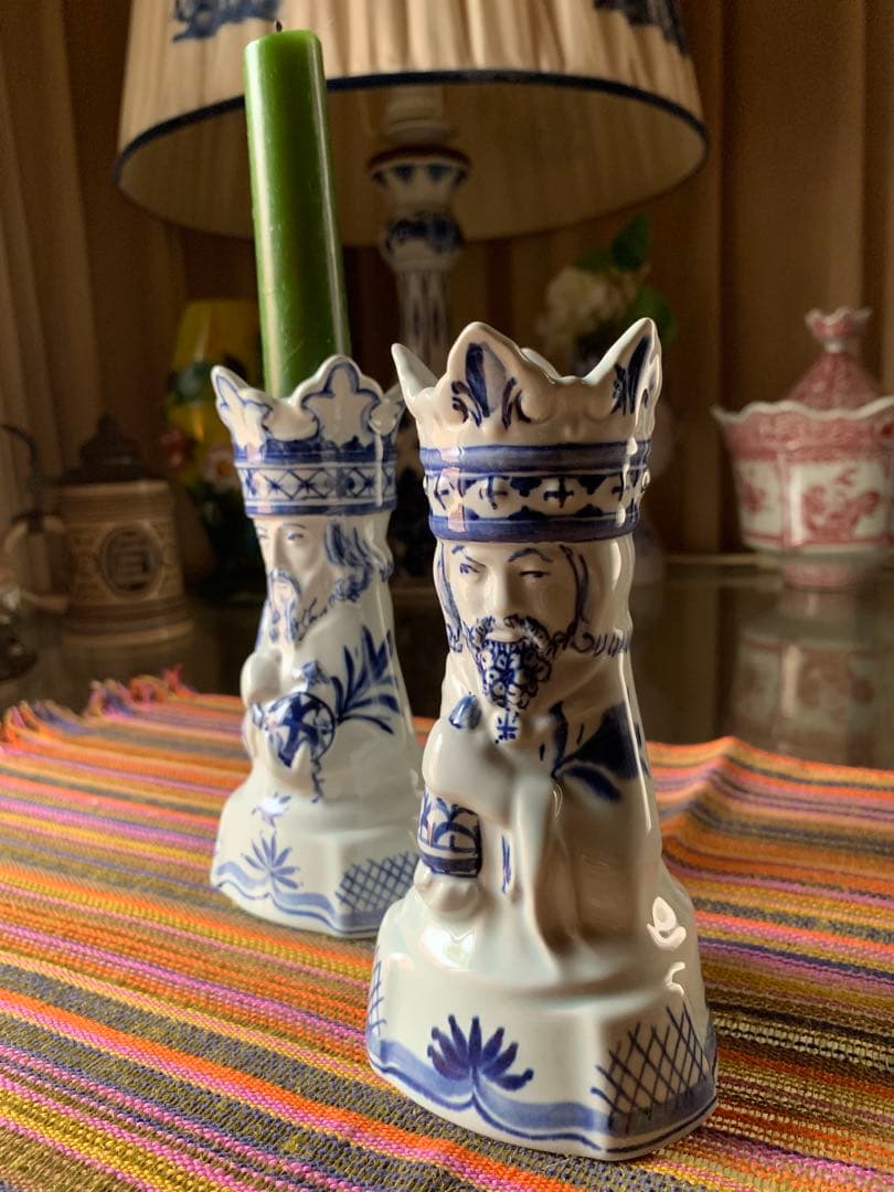 ロイヤルコペンハーゲン　ビンテージレアなユニークなキャンドル立て2本セット！