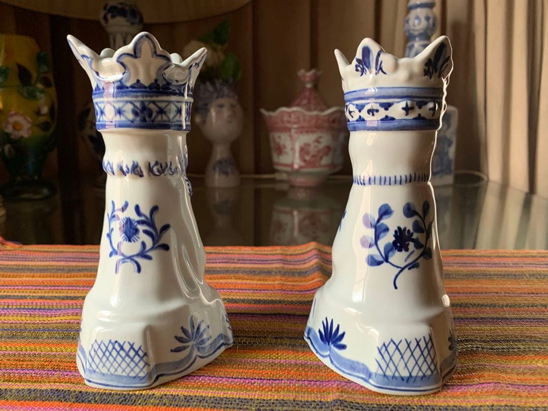 ロイヤルコペンハーゲン　ビンテージレアなユニークなキャンドル立て2本セット！