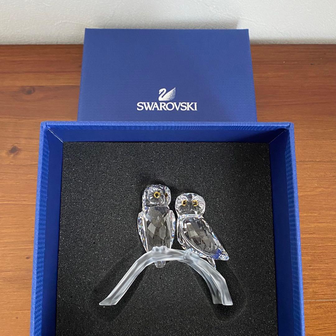 SWAROVSKI スワロフスキー クリスタル フクロウ 置物