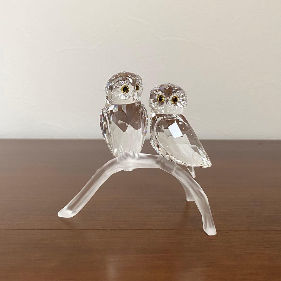 SWAROVSKI スワロフスキー クリスタル フクロウ 置物