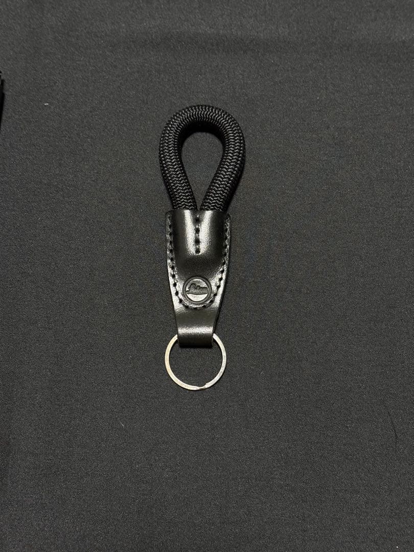 ライカ純正 レザー仕様ロープキーホルダー ブラック