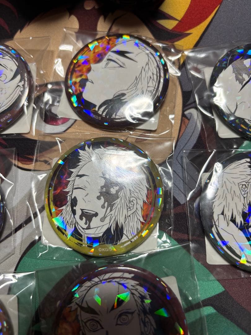 鬼滅　缶バッジ　無限列車編　煉獄杏寿郎・竈門炭治郎