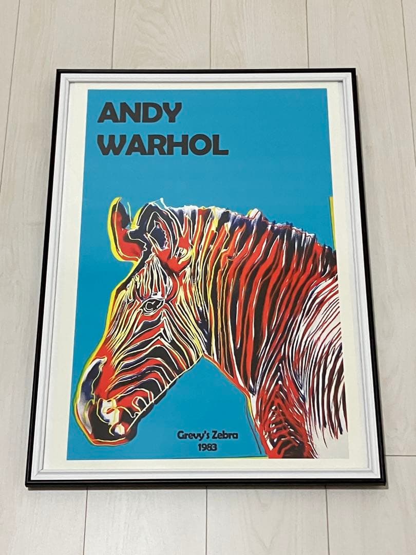 【額縁付き】 アンディウォーホル A2 ポスター 馬