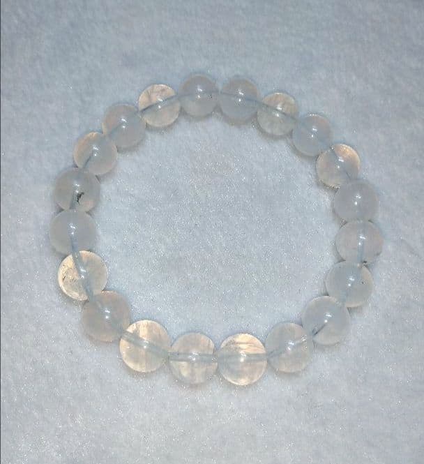 【美品,希少】エンジェルラダーインクォーツ　ブレスレット　天然　珍品