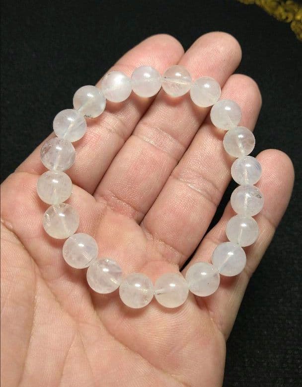 【美品,希少】エンジェルラダーインクォーツ　ブレスレット　天然　珍品