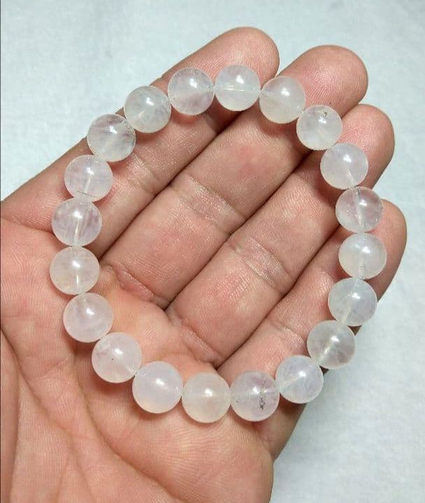 【美品,希少】エンジェルラダーインクォーツ　ブレスレット　天然　珍品