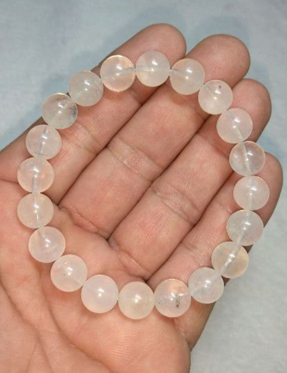 【美品,希少】エンジェルラダーインクォーツ　ブレスレット　天然　珍品