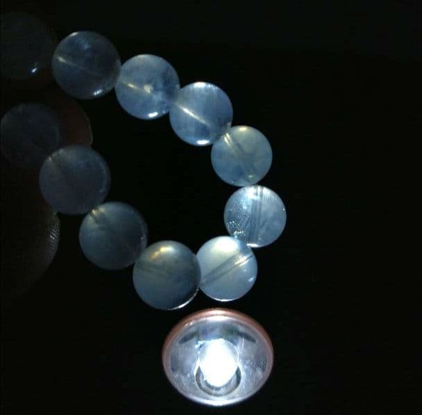 【美品,希少】エンジェルラダーインクォーツ　ブレスレット　天然　珍品