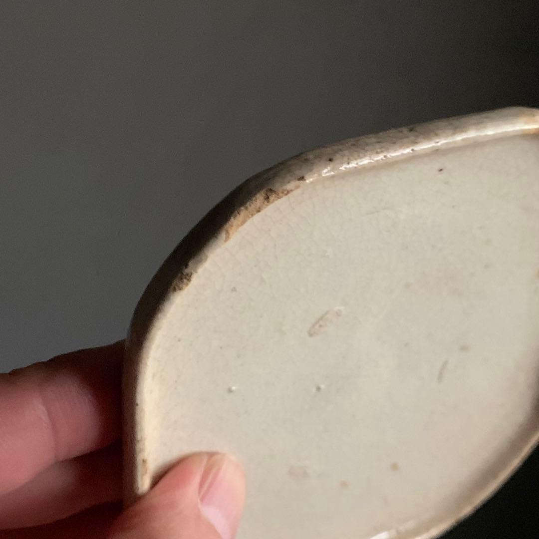 絵瀬戸 四方形 茶碗 蓋物 18〜19世紀 向付 古美術 古道具 アンティーク