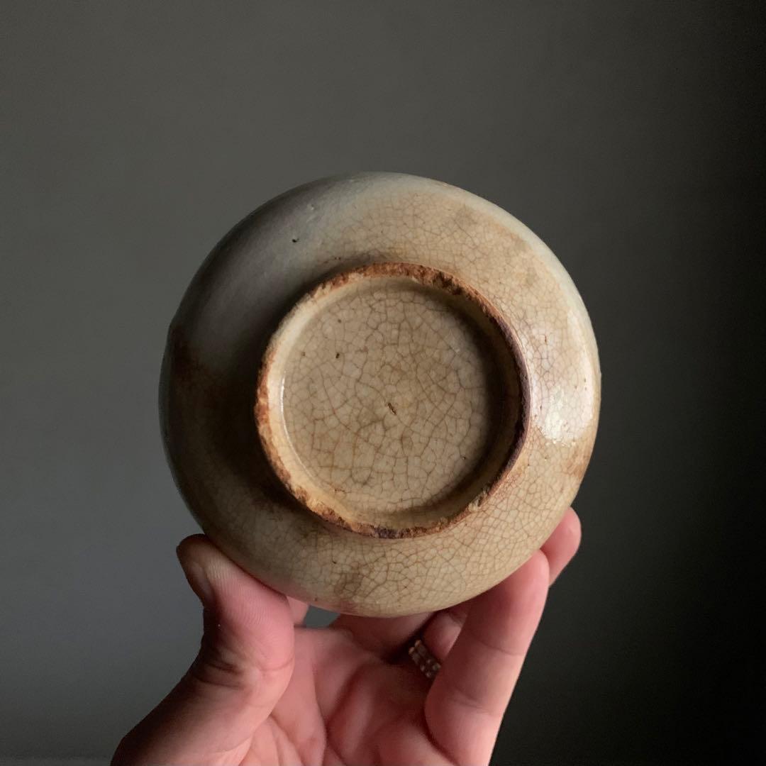 絵瀬戸 四方形 茶碗 蓋物 18〜19世紀 向付 古美術 古道具 アンティーク